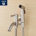 Azos Bidet Faucet Pressurized Shower Nozzle Stainless Steel Stainless Steel Cold Water Two Function Toilet Pet Bath Shower Room Round PJPQB003A - B07D1YDX7L